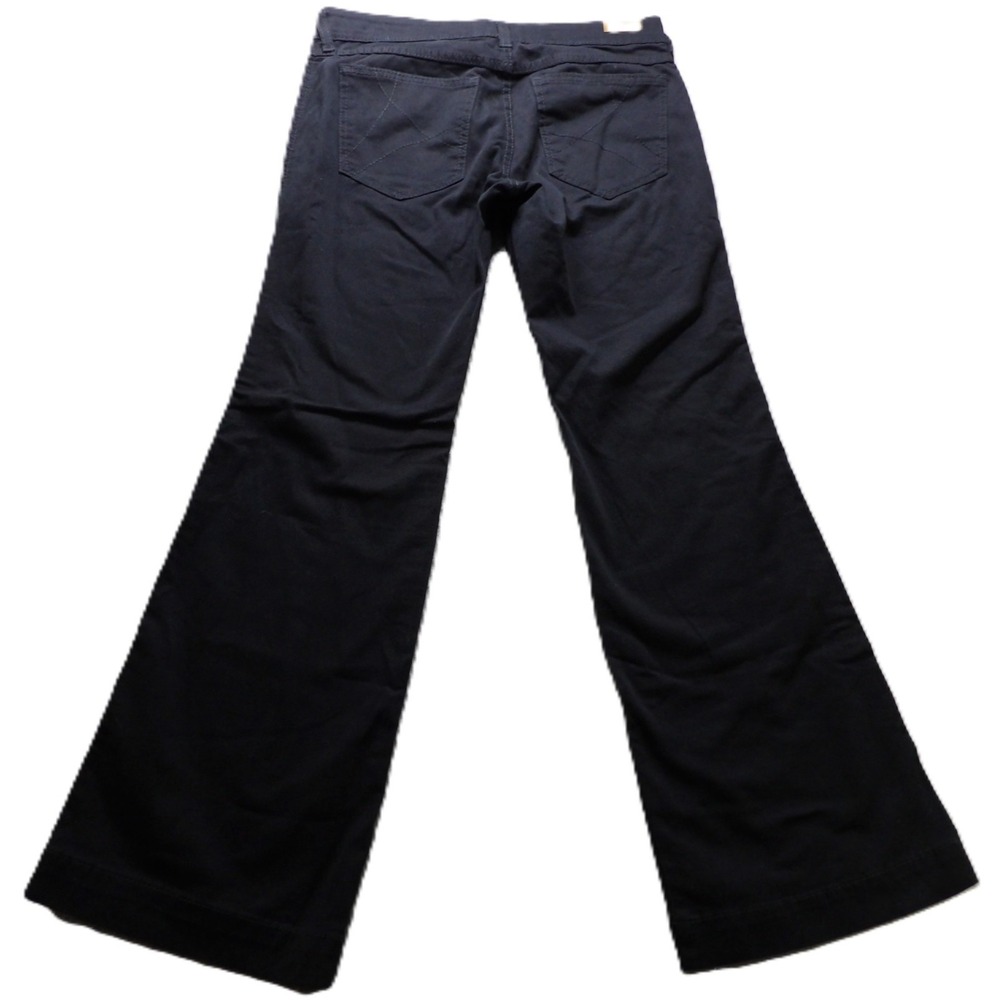 Ariat Trouser Jeans Women 29R Black Flare Denim Cotton Stretch Western Pant Logo